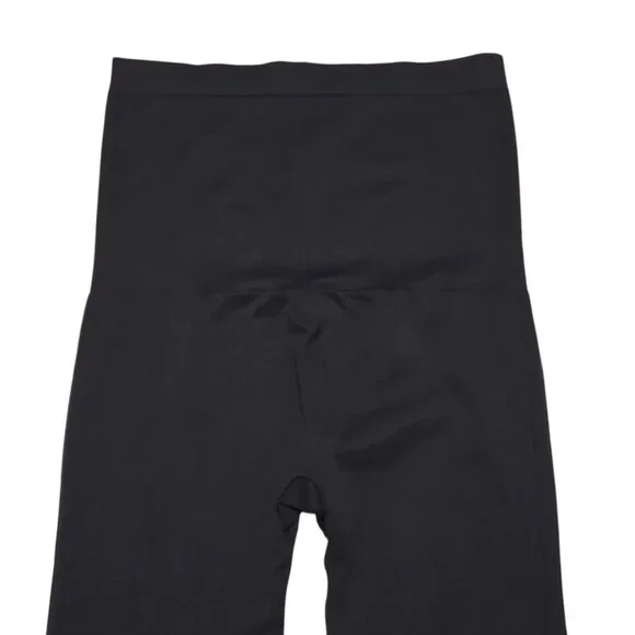 Spanx Leggings Womens Large Black Shapewear Activewear Tummy Control High Waist